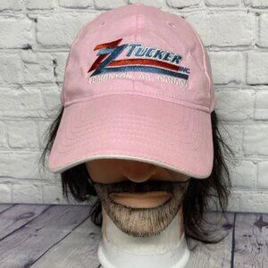 Pink Hat Cap Women Strap Back ZZ Trucker Embroidered Logo